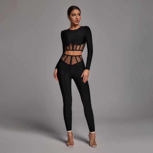 Girlie Mesh Set - Black - Classy Girlie Boutique  Classy Girlie Boutique 