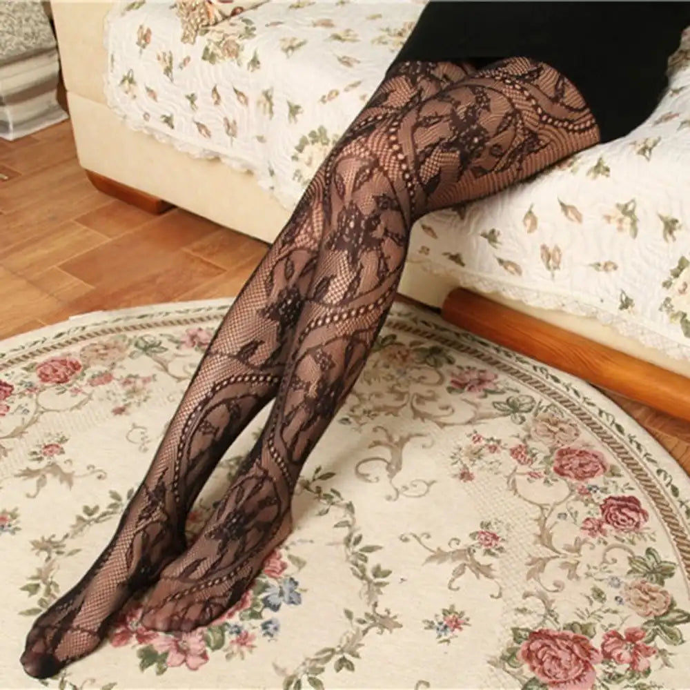 Sexy Thin Fishnet Tights Black Mesh Pantyhose - Classy Girlie Boutique 