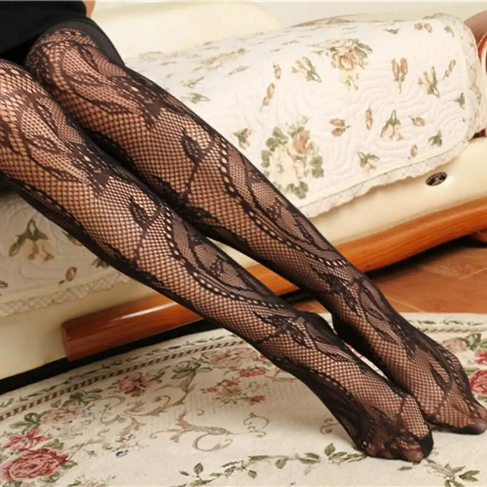 Sexy Thin Fishnet Tights Black Mesh Pantyhose - Classy Girlie Boutique 