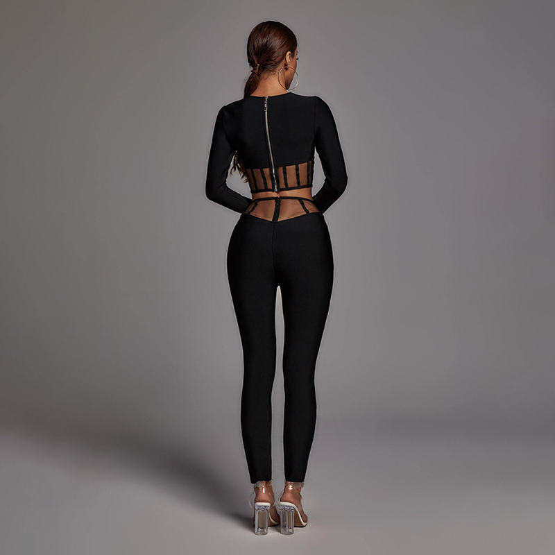 Girlie Mesh Set - Black - Classy Girlie Boutique 